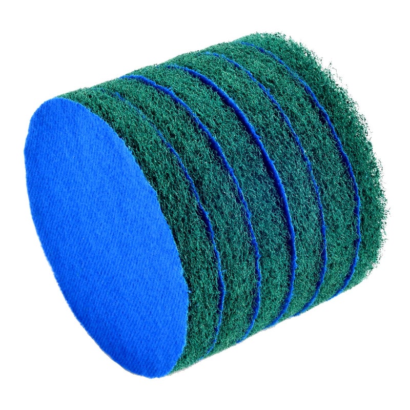 Kichwit 6-Pack Replacement Scrub Pads, Super Abrasive, Green (5 Inch) - Image 2